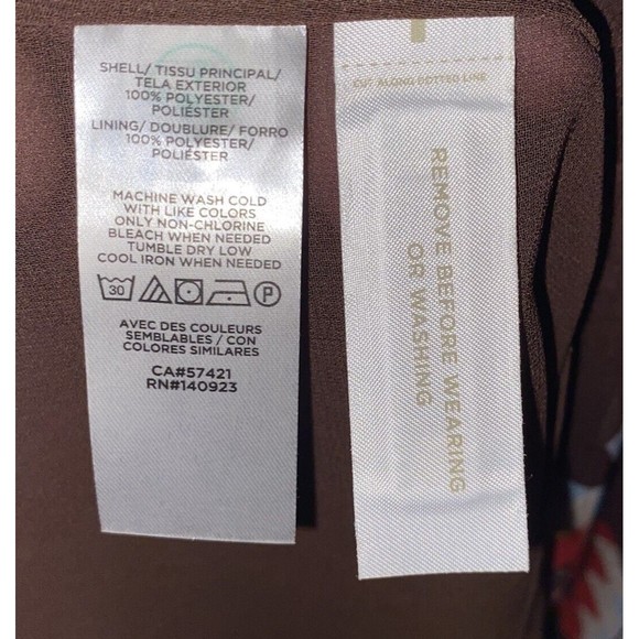 LOFT Patchwork Tie Neck Pocket Dress Size Small Boho Western Rodeo - Picture 9 of 10